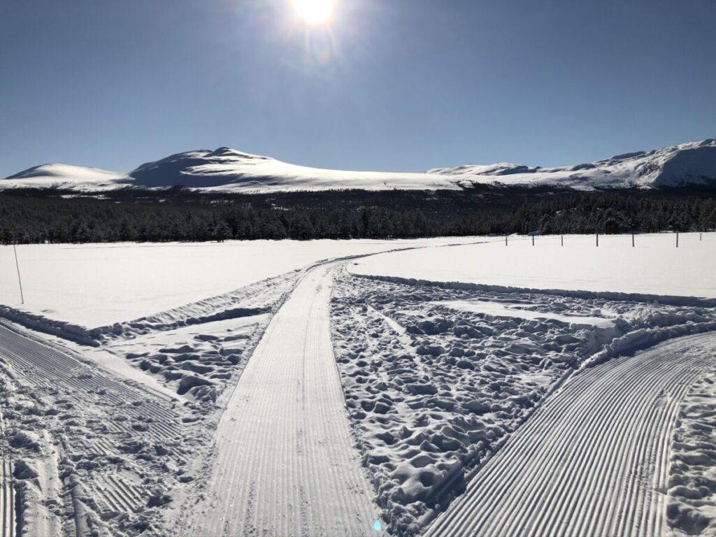 Ski tracs preparerte skiløyper skispor Sjodalen Hyttetun Saga Fjelltun Jotunheimen